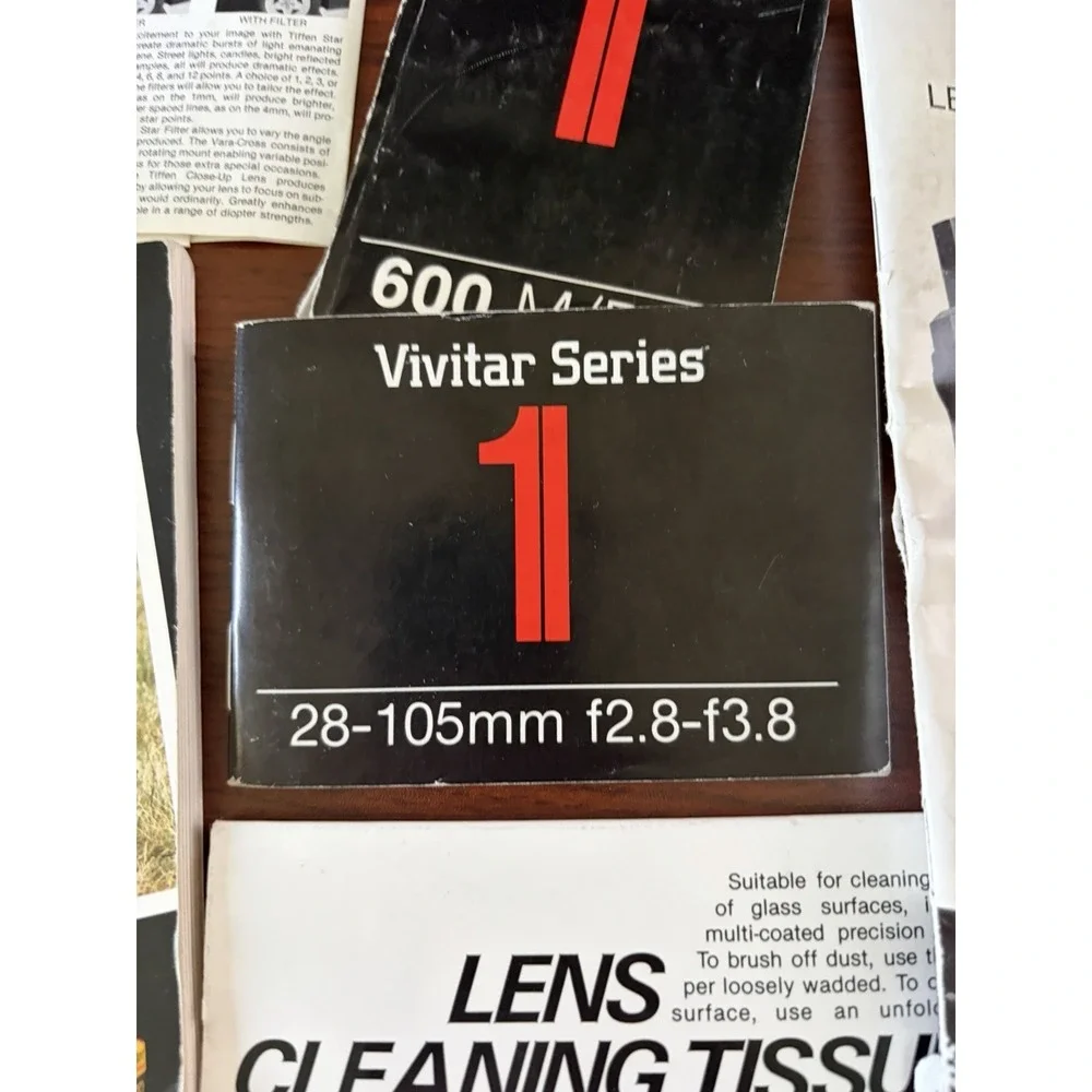 Vivitar Series‎ 1 Camera Booklets Info Pamphlets Lot Vintage